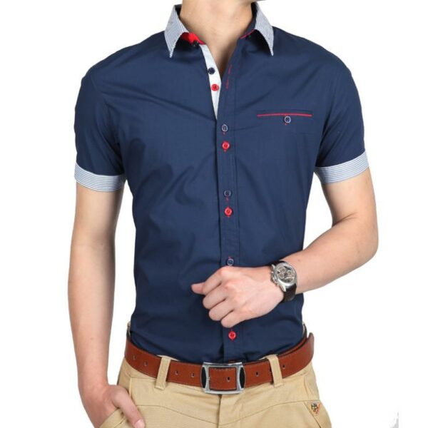 Brand Men Shirts Short Sleeve Dress Men Fashion Quality Designer ...